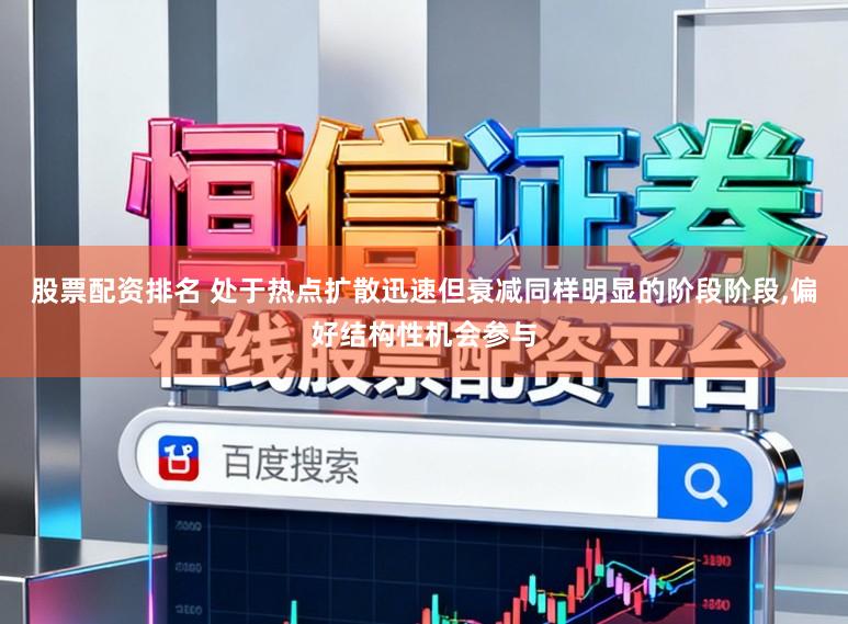 股票配资排名 处于热点扩散迅速但衰减同样明显的阶段阶段,偏好结构性机会参与